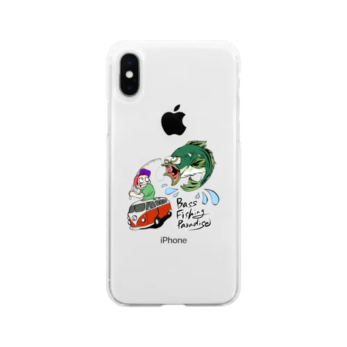 bass　fishing　paradise Soft Clear Smartphone Case