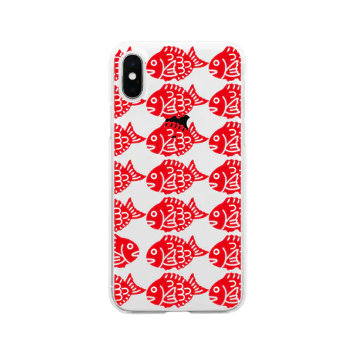 鯛いっぱい Soft Clear Smartphone Case