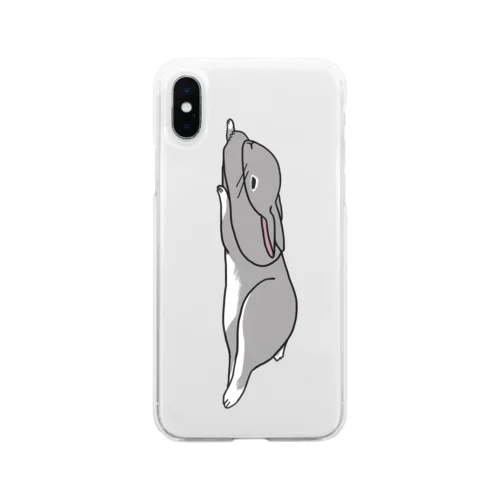 とろみウサギ Soft Clear Smartphone Case