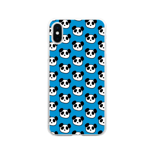たくさんのパンダ Soft Clear Smartphone Case