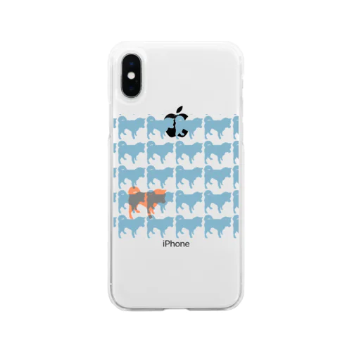 しばいぬさんの群れ2 Soft Clear Smartphone Case
