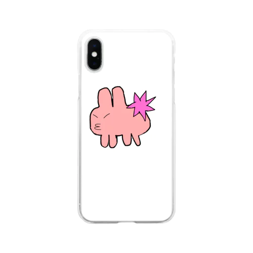 プイプイウサギ Soft Clear Smartphone Case