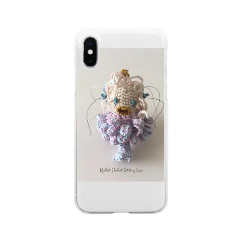 プリティアマビエちゃん Soft Clear Smartphone Case