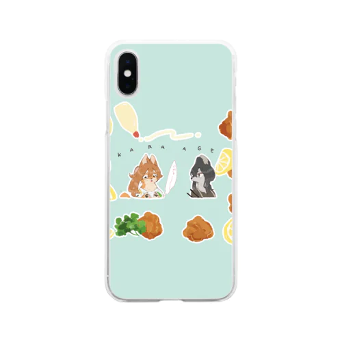 からあげ Soft Clear Smartphone Case