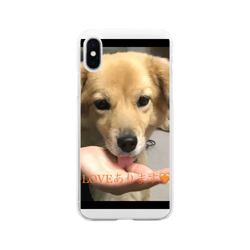 ラブあります💛mocaちゃん Soft Clear Smartphone Case