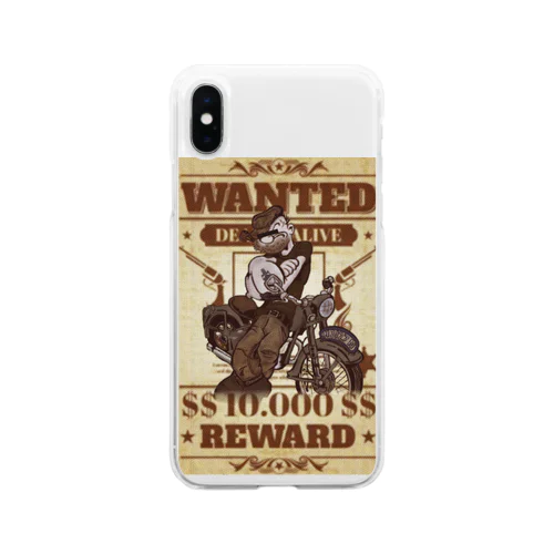 指名手配　（WANTED） Soft Clear Smartphone Case