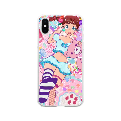 女の子の成分 Soft Clear Smartphone Case