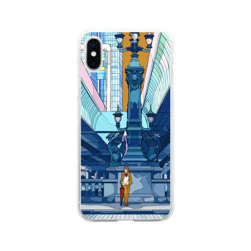 雨上がり Soft Clear Smartphone Case