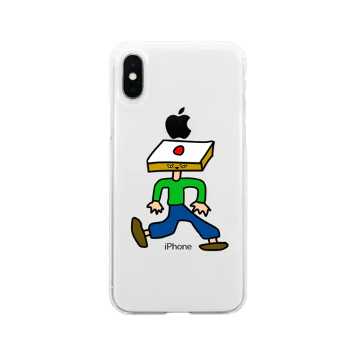 日の丸弁当マン Soft Clear Smartphone Case