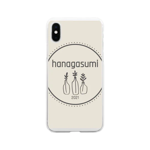 hanagasumi ロゴ Soft Clear Smartphone Case