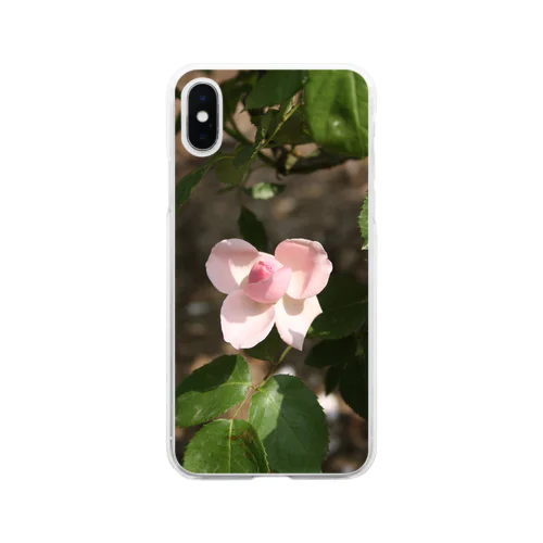 薔薇～リボン Soft Clear Smartphone Case