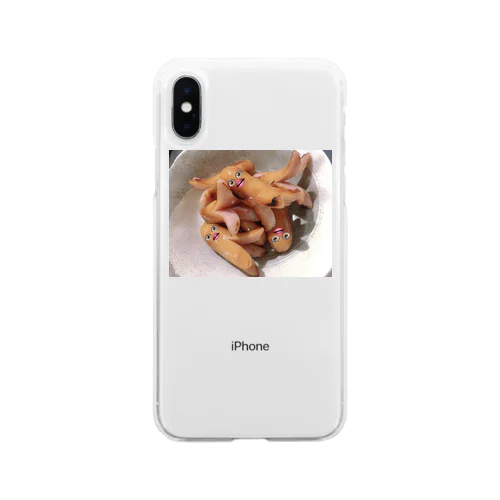 たこさんウィンナー Soft Clear Smartphone Case