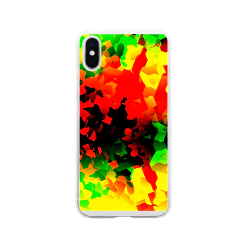 メラメラ Soft Clear Smartphone Case