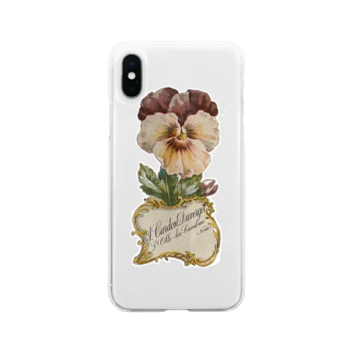 Chromos すみれ Soft Clear Smartphone Case