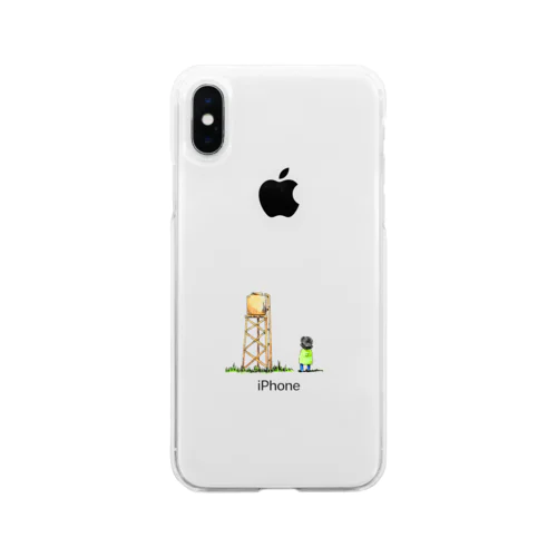 ♨️給水塔とボク Soft Clear Smartphone Case