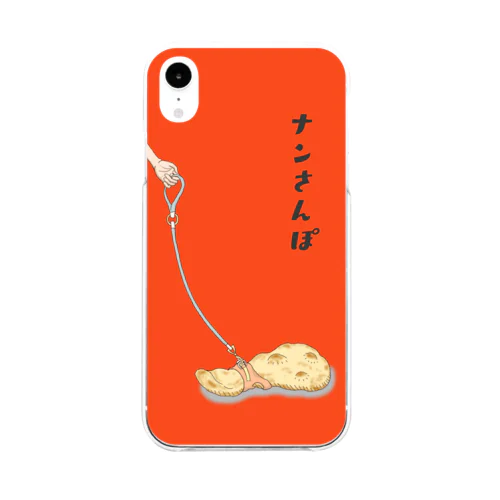 ナンさんぽ Soft Clear Smartphone Case