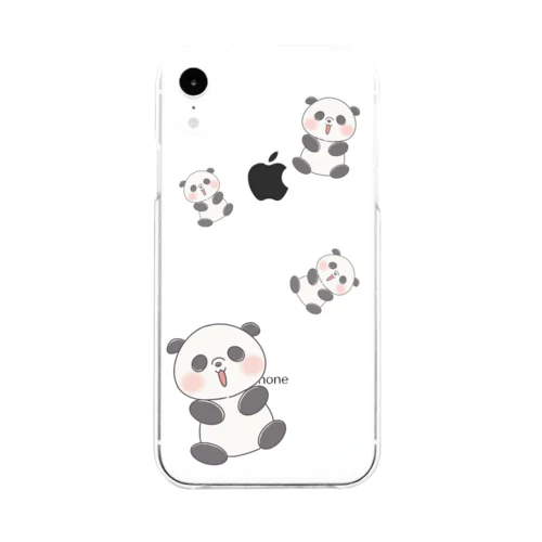 ぱんだ Soft Clear Smartphone Case