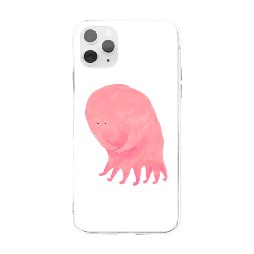 おなかいたいときもスマホ Soft Clear Smartphone Case