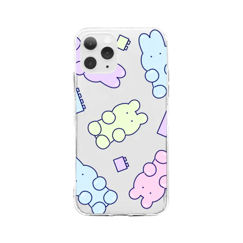 グミたち/パステル Soft Clear Smartphone Case