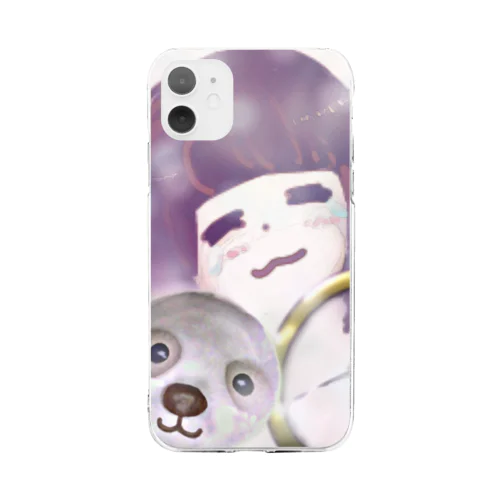 ふわふわした気持ち Soft Clear Smartphone Case