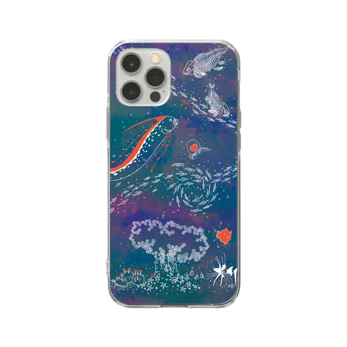 深海のスマホケース Soft Clear Smartphone Case