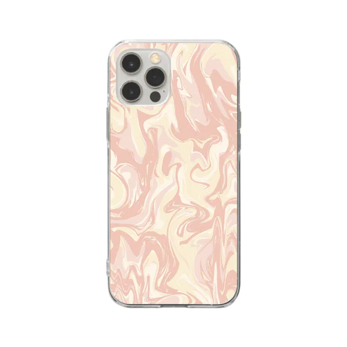 warm marble ウォームマーブル Soft Clear Smartphone Case