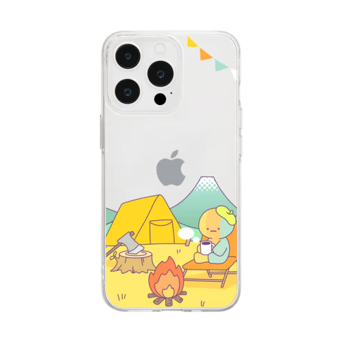 きゃんぷ Soft Clear Smartphone Case