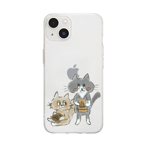 かりんばにゃんこ Soft Clear Smartphone Case