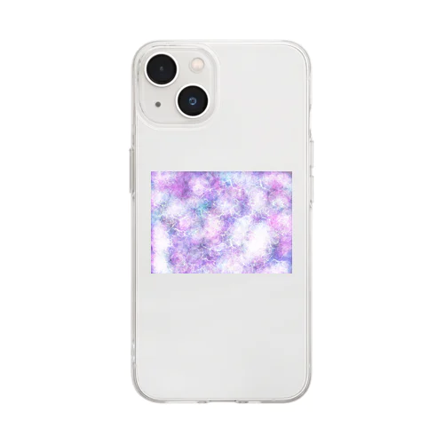 紫の世界 Soft Clear Smartphone Case