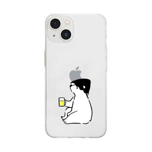 オロポるしろくまサウナー Soft Clear Smartphone Case