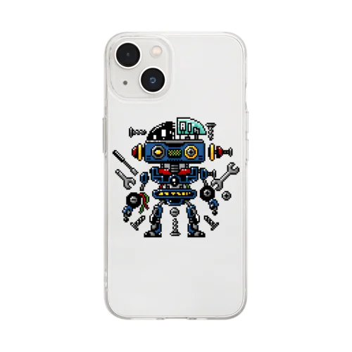 ロボット Soft Clear Smartphone Case