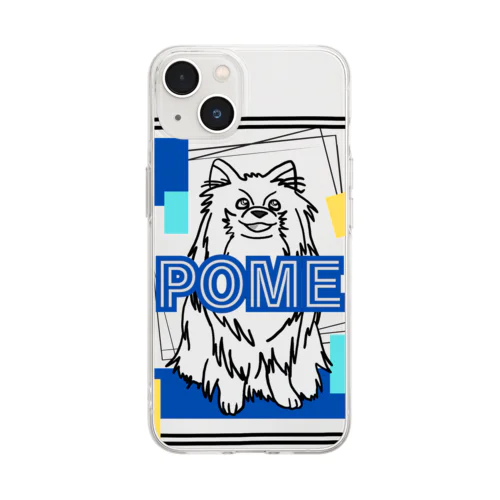 ポメラニアン Soft Clear Smartphone Case
