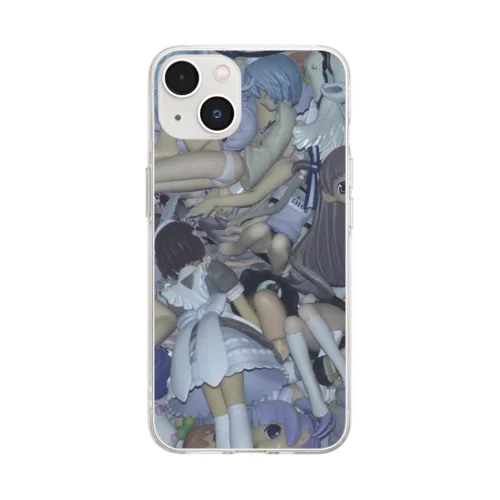 吸収 _long torso Soft Clear Smartphone Case
