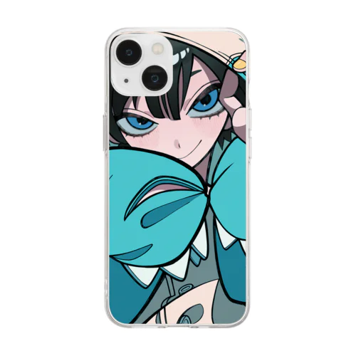 馨くん 着ぐるみパジャマ Soft Clear Smartphone Case