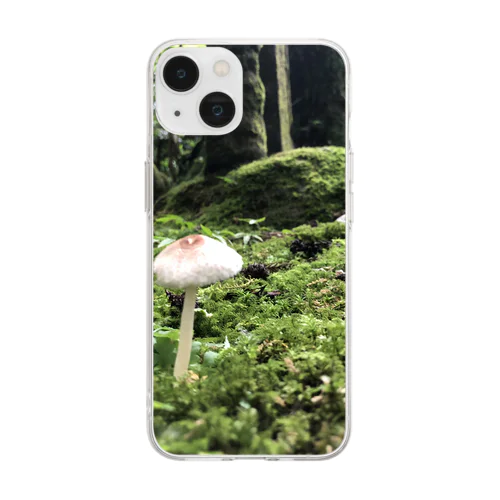 キノコ Soft Clear Smartphone Case