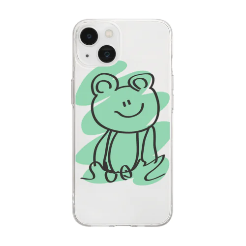 ぴょこぴょこかえる Soft Clear Smartphone Case