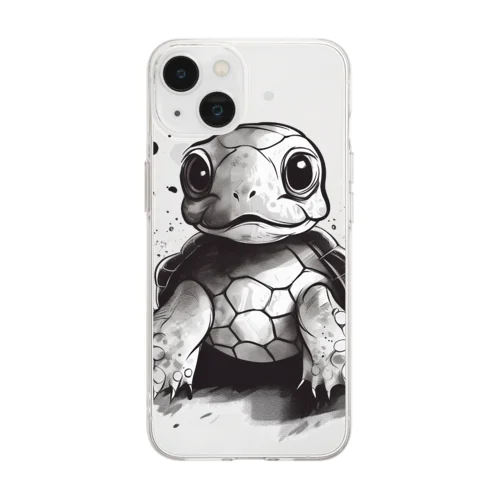 インクかめ Soft Clear Smartphone Case