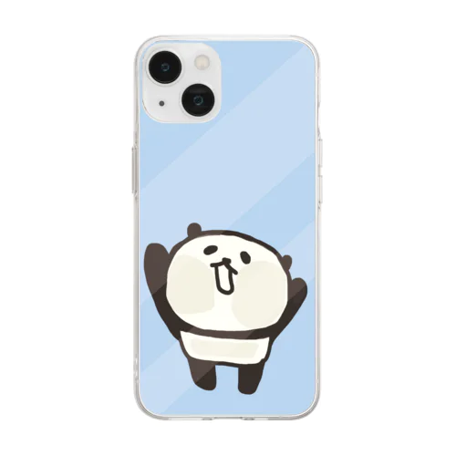 ぺったりゆきぱん Soft Clear Smartphone Case