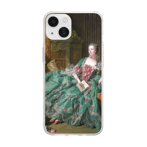 ポンパドゥール夫人 / Portrait of Madame Pompadour Soft Clear Smartphone Case