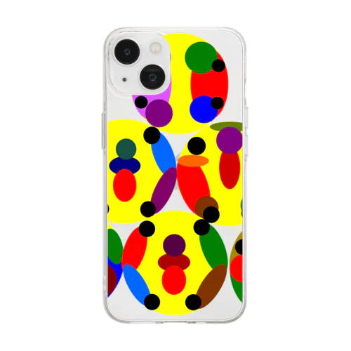 〇文字『I Love you h.t.』 Soft Clear Smartphone Case
