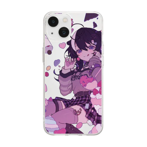 あまいゆめのなかスマホケース Soft Clear Smartphone Case
