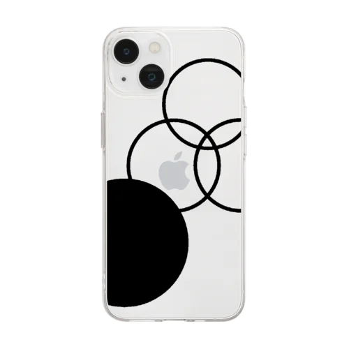 Quad Circle Soft Clear Smartphone Case