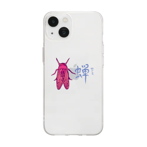 蝉(セミ) Soft Clear Smartphone Case