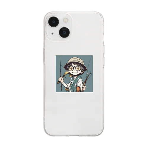 yuu1994の顔 Soft Clear Smartphone Case