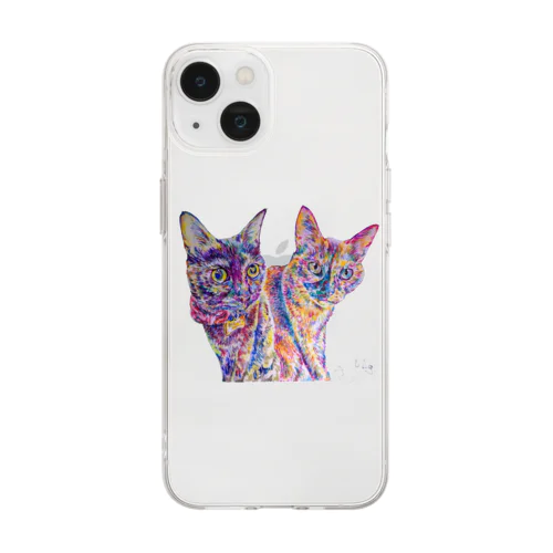 蓮&竜  Soft Clear Smartphone Case