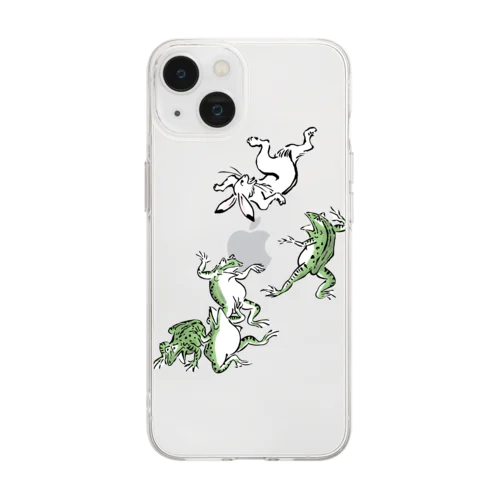 鳥獣戯画 Soft Clear Smartphone Case