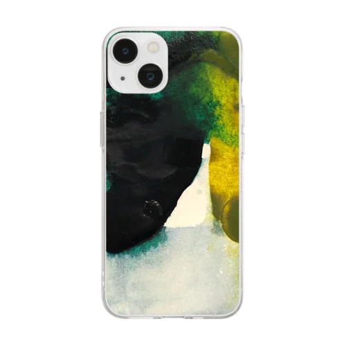 黒緑ときいろ Soft Clear Smartphone Case