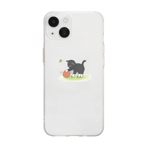 くつしたねこ Soft Clear Smartphone Case