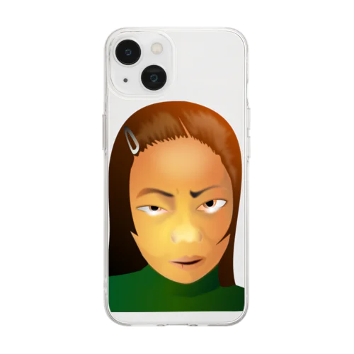 ピアノ、買ってよ。h.t.（黒文字） Soft Clear Smartphone Case