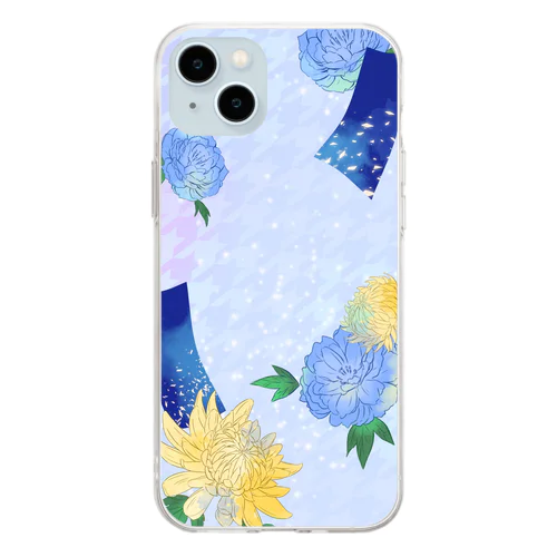花札 Soft Clear Smartphone Case